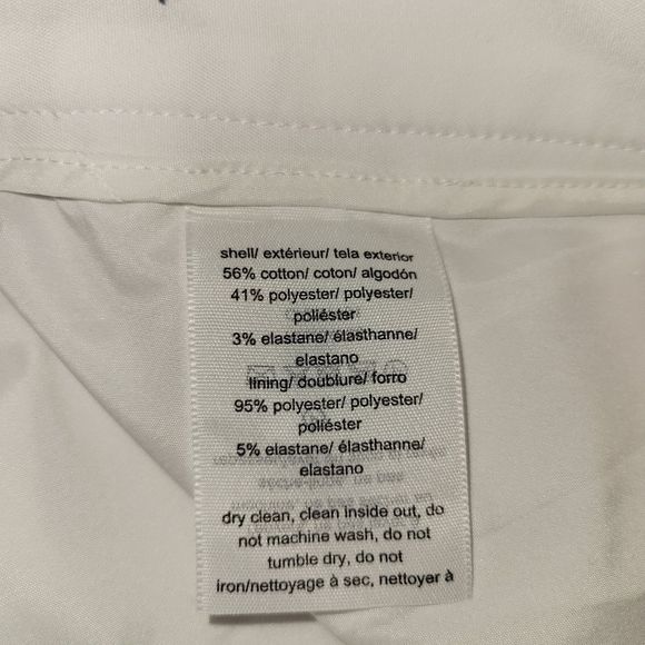 Tommy Hilfiger cropped lined white pants - Picture 2 of 8